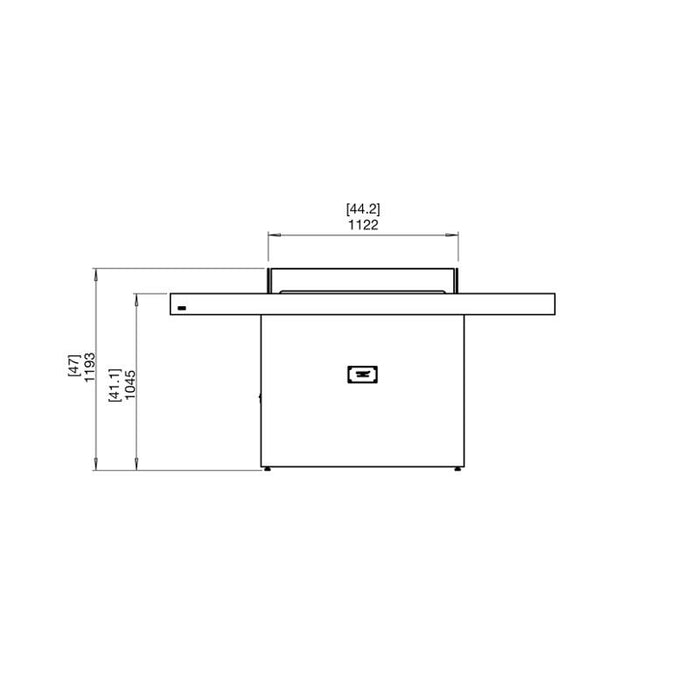 GIN 90 (BAR) Ethanol Burner Fire Table