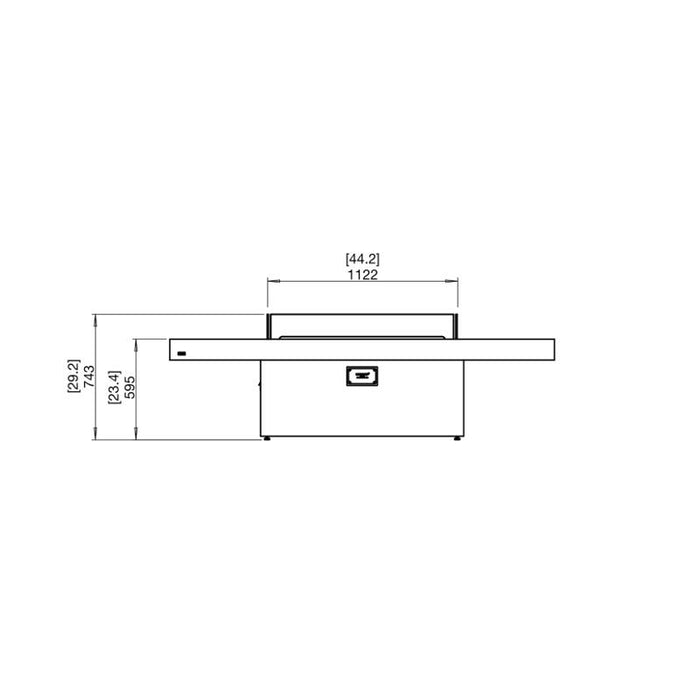 GIN 90 (CHAT) Ethanol Burner Fire Coffee Table