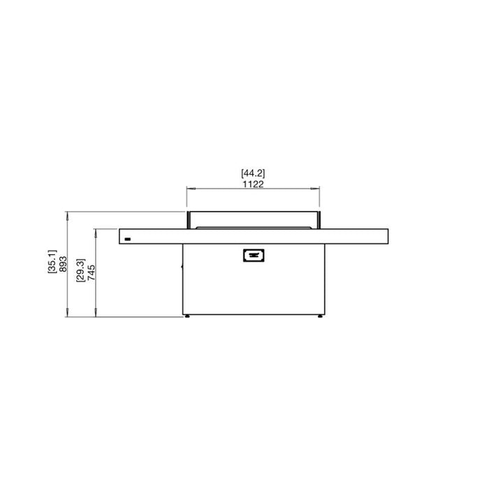 GIN 90 (DINING) Ethanol Burner Fire Dining Table (b)