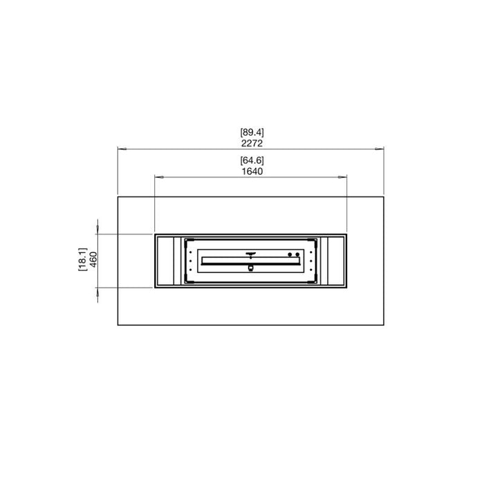 GIN 90 (DINING) Ethanol Burner Fire Dining Table (b)