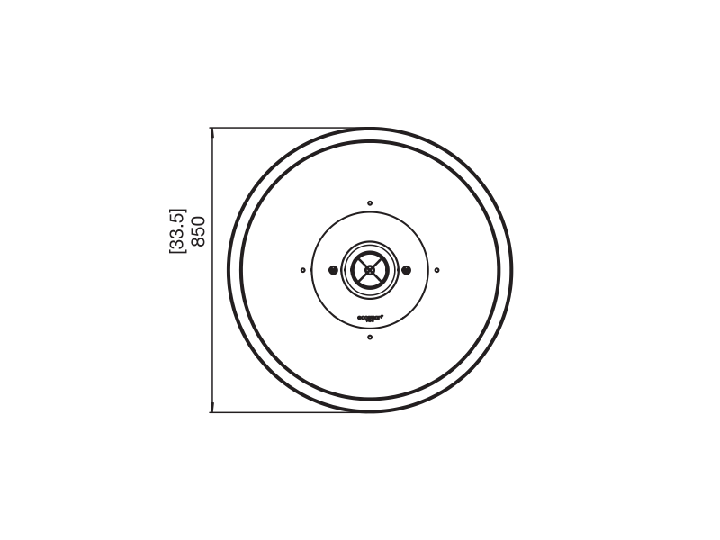 MIX 850 Ethanol Burner Fire Pit 85cm dia