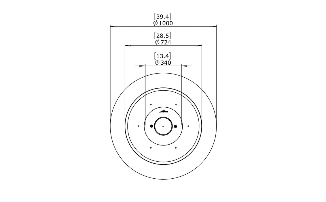 POD 40 Ethanol Burner Fire Pit 100cm dia