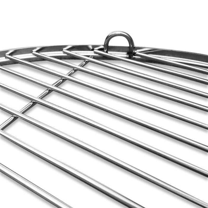 Fire Pit Cooking Grills 110CM Stainless Steel Bundle Deal